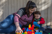 Photo of a family which participates in our program.