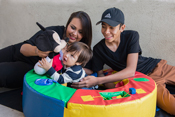 Photo of a family which participates in our program.