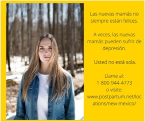 Photo of the maternal depression magnet in Spanish.