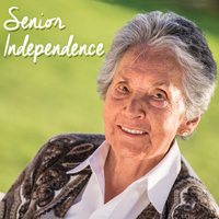 Photo of a confident and healthy looking senior woman.