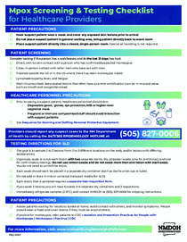 Mpox: Screening and Testing Guidance