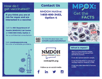 Mpox: Get the Facts - trifold pamphlet (English)