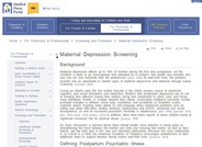 Maternal Depression Screening