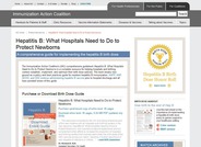 Hepatitis B: What Hospitals Need to Do to Protect Newborns