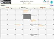 FIT Training Calendar