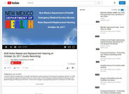 EMS Rules Repeal and Replacement Hearing (2017-10-26) Audio Recording