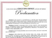 New Mexico Wildfire Awareness Week Proclamation