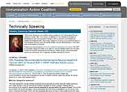 Immunization Action Coalition – Technically Speaking