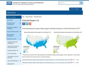 CDC Mosquito Control Potential Range in the US