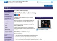 HEADS UP to Youth Sports: Online Training