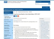 Drug Overdose Deaths in the United States, 1999–2017