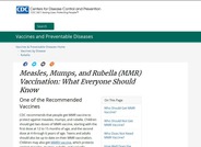 Measles, Mumps, and Rubella (MMR) Vaccination