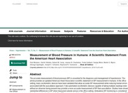 Measurement of Blood Pressure in Humans: A Scientific Statement from the American Heart Association