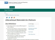 CDC Educational Materials for Patients
