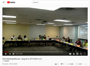 ACQ Meeting - 2019-08-08 - Minutes Video (Part 2/2)