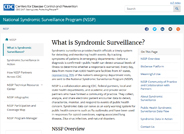 What is Syndromic Surveillance?