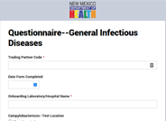 General Infectious Diseases Questionnaire