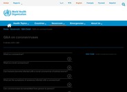 World Health Organization (WHO) Frequently Asked Questions