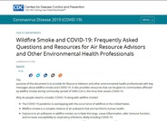 Wildfire Smoke and COVID-19