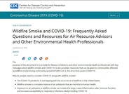 Wildfire Smoke and COVID-19