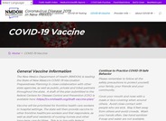 NMDOH COVID-19 Vaccine Information