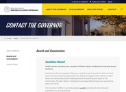 submit an application to the Office of the Governor