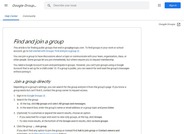 Google Groups Instructions - No Meeting Instructions