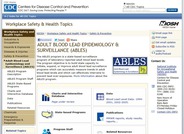 Adult Blood Lead Epidemiology & Surveillance