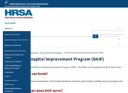 Small Rural Hospital Improvement Program