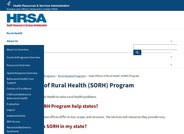 State Office of Rural Health Program