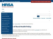 Federal Office of Rural Health Policy (FORHP)