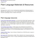 Language Matters (CDC Plain Language Guide)