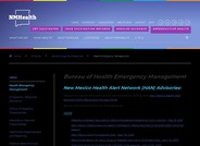 NM Health Alert Network (HAN) advisories