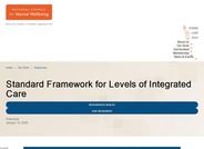 Standard Framework for Levels of Integrated Care