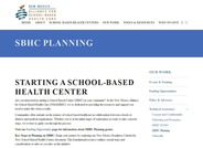 SBHC Planning - New Mexico Alliance for School-Based Health Care
