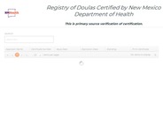 Registry of Doulas Certified by New Mexico Department of Health