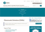 Otoacoustic Emissions (OAE)
