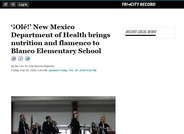 '¡Olé!' NMDOH brings nutrition and flamenco to Blanco Elementary School