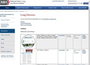 Lung Disease Information for the Public, Schools and Childcare Centers