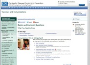 Frequently Asked Questions About Vaccines & Immunizations