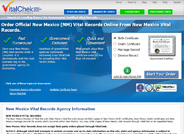 New Mexico Vital Records does not accept credit cards or online orders.  However, you may order birth certificates and death certificates online through our independent partner company.