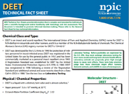 DEET Technical Fact Sheet