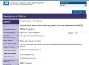Early Hearing Detection & Intervention State Programs