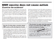 MMR Vaccine Does Not Cause Autism