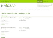 New Mexico Sexual Assault Service Providers