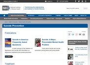 National Institutes of Mental Health (NIMH) Suicide Prevention Information
