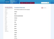 Translated Health Materials