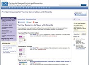 Vaccine Resources to Share with Parents