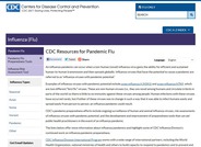 Pandemic Influenza Resources