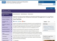 Interim Guidance for Influenza Outbreak Management in Long-Term Care Facilities